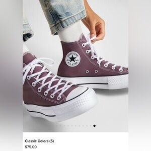 NWT Converse Platform High-Top Sneakers - Size 8
